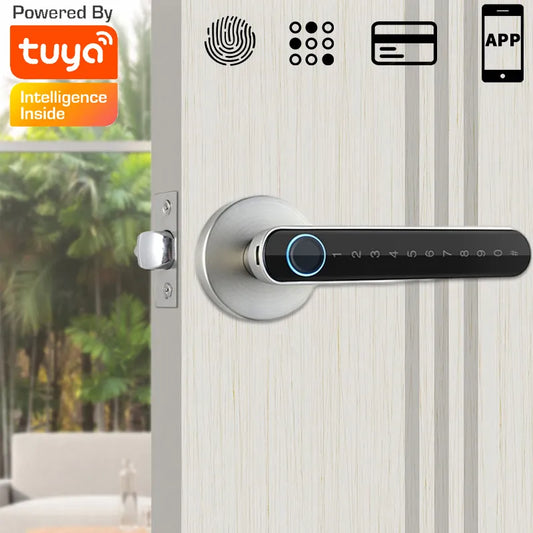 Smart Fingerprint Door Handle Keyless Entry Smart Home Door Handle